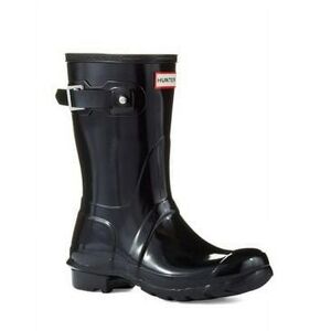 Hunter Original Gloss Short Wellies Black Rain Boots Size 9